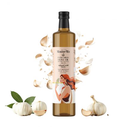 Huile d'Olive Extra Vierge Infusée à l'Ail